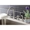 Kingston Brass KB4728BXSP Two-Handle Centerset Kitchen Faucet with Side Sprayer, Brushed Nickel KB4728BXSP - alternate 2